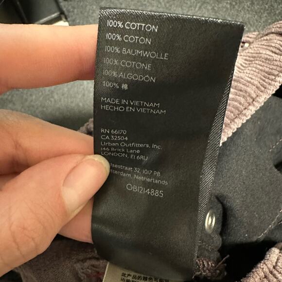 BDG High and Wide Faded Purple Corduroy Wide Leg Pants Size 32 - Picture 7 of 7